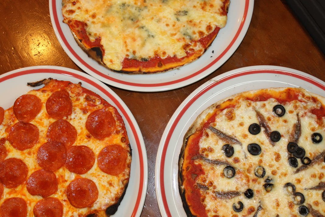Conjunto de pizzas artesanales de Il Nuraghe